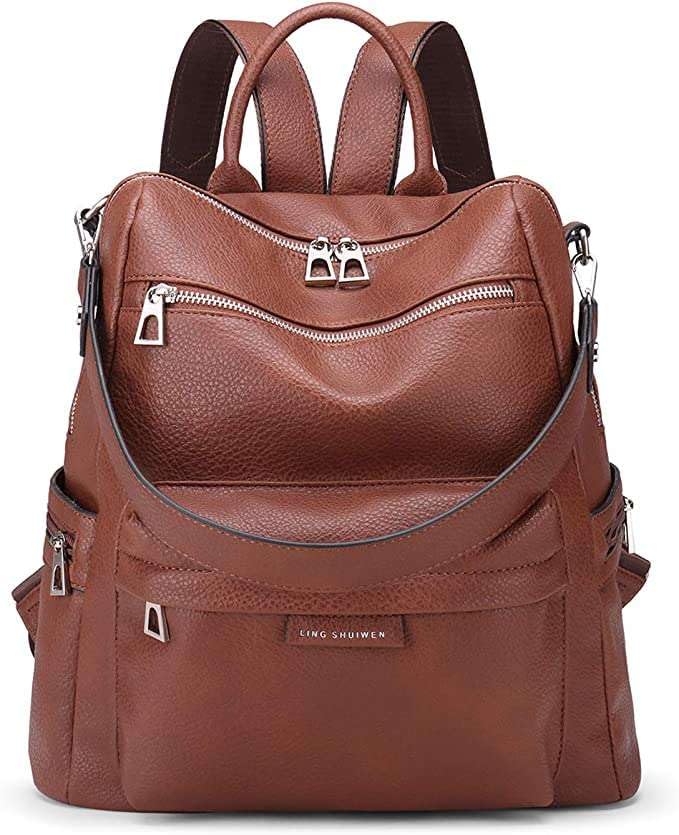 subharti Women’s Stylish PU Leather Backpack Handbag | Shoulder Bag with Multi-Pockets & Adjustable Strap | Casual Travel, College & Office Use-picture-10