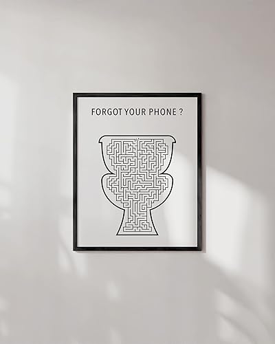 Miniatura 190 de HAUS AND HUES Decoración Divertida de Baño – Arte de Pared de Barba y Mullet, Letrero Humorístico de Baño, Impresión de Pared Divertida para Baño o