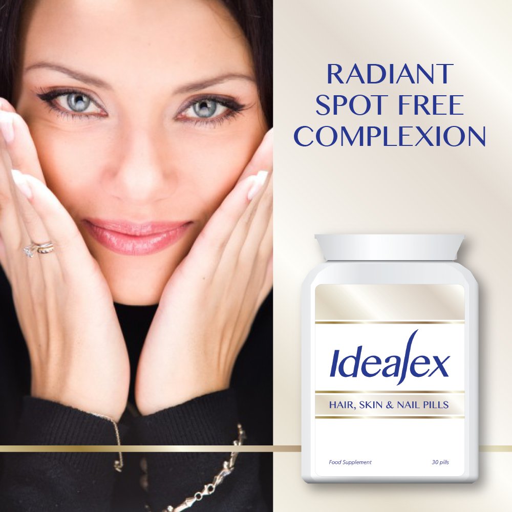 IDEALEX HAIR SKIN AND NAIL PILLS TABLETS TREATMENT HEALTHY HAIR CLEAR SKIN FAST WORKING