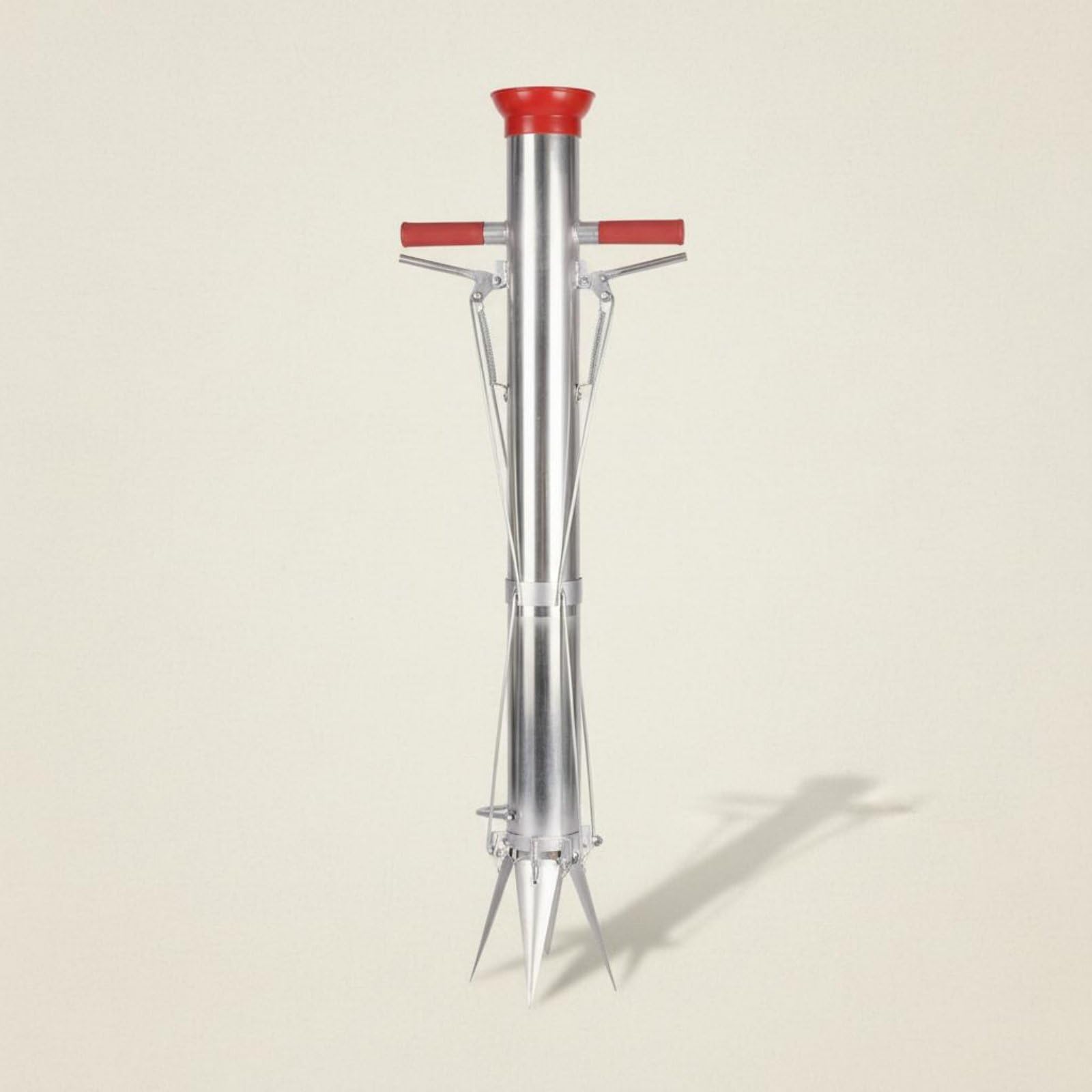 Gemüsepflanzer Pflanzstab Umpflanzgerät Pflanzrohr Ergonomisch mit Langer Stielkonstruktion aus Edelstahl Und, 91 cm, Verdickter Edelstahl, Einfacher Griff, Pflanzmaschine