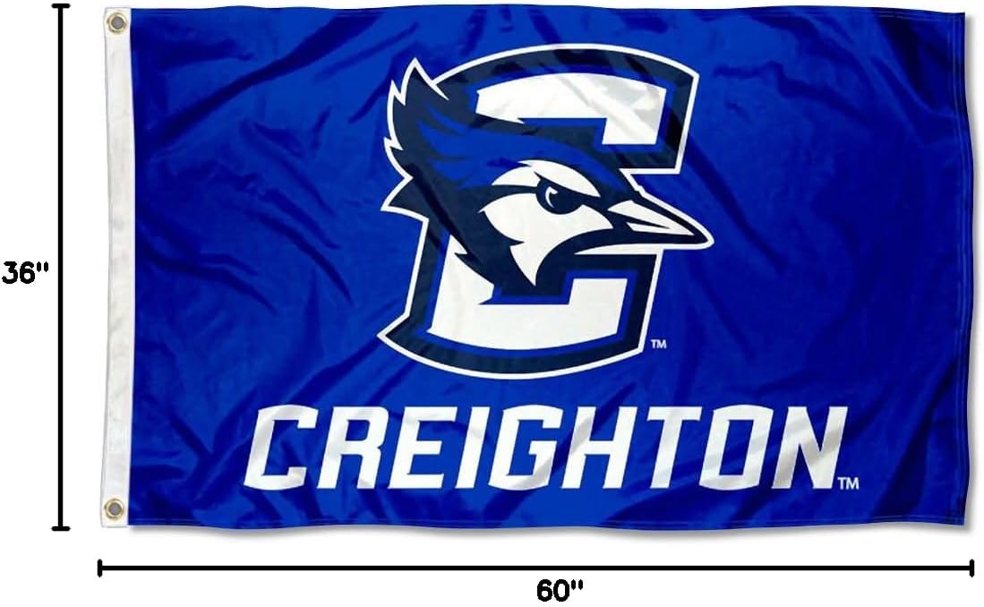 College Flags & Banners Co. Creighton Bluejays Wordmark Flag - Image 8