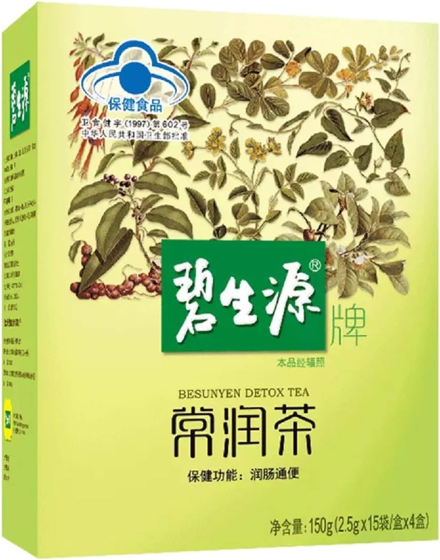 BESUNYEN Detox Tea(碧生源常润茶 150g 60bags)for Beauty & Relaxing Bowel