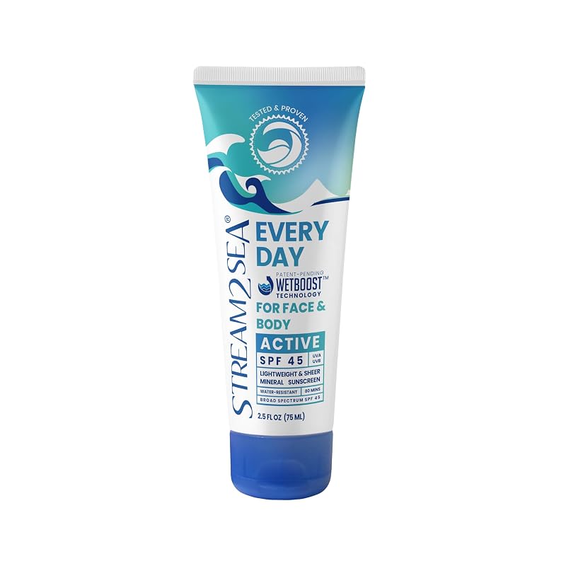 STREAM 2 SEA Protetor solar mineral corporal SPF 45, 85 g
