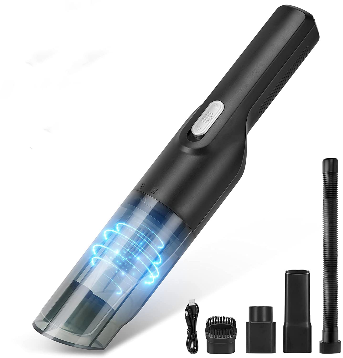 GGEROU Handheld Vacuum Cordless, Portable Mini Vacuum Cleaner, USB Quick Charge Portable Cleaning, Clean Up to 45 min, 120W 7000Pa Strong Suction,for Pet Hair, Sofa, Bed Bottom, Car and Any Corner