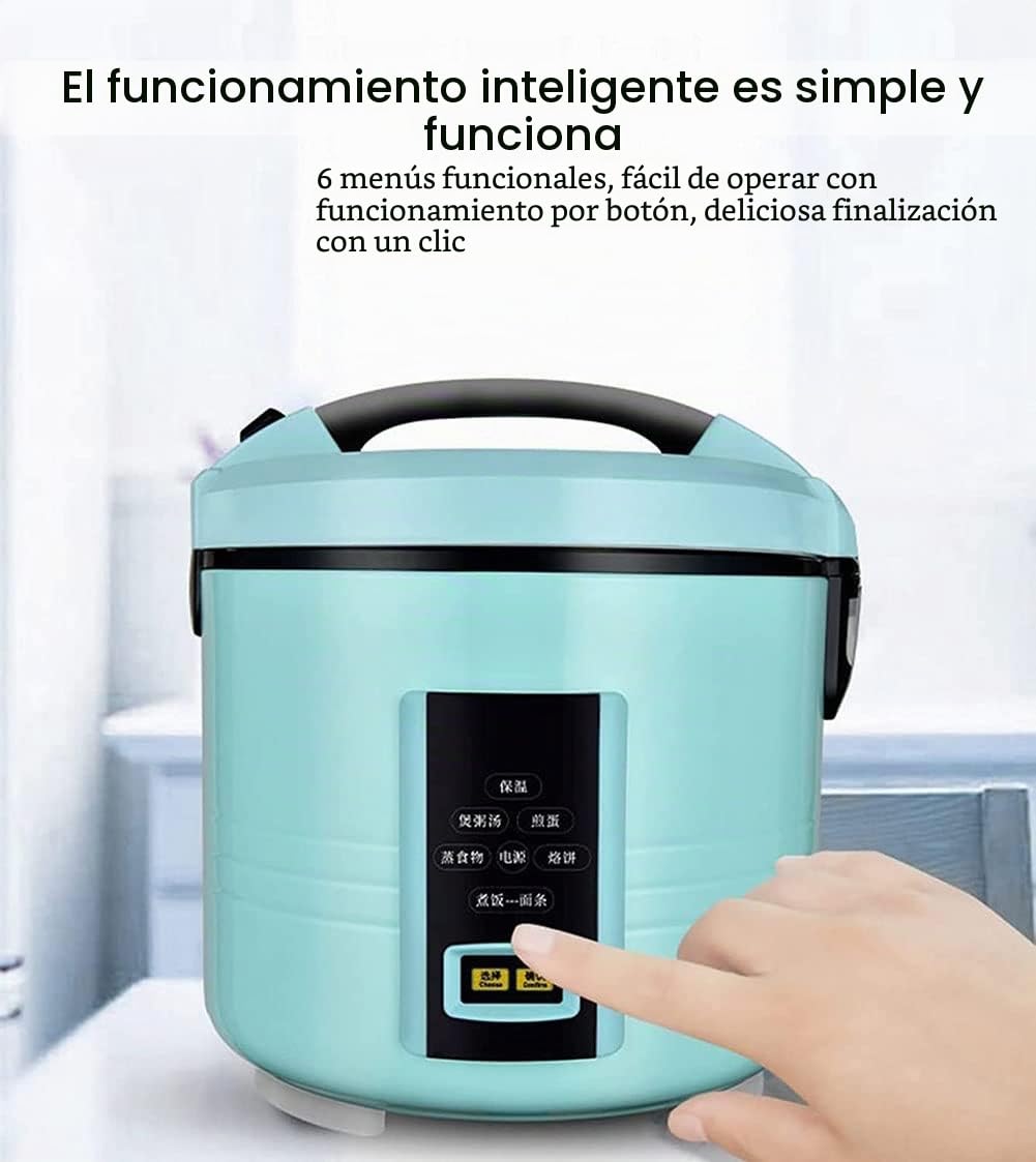 Olla Arrocera para Coche De 12 V/24 V, Mini Arrocera Portátil, Arrocera Eléctrica Pequeña De 2 L Y Vaporera Caravana, Camión, Viajes De Camping,24V