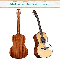 Vista 2 de H. Jimenez LBQ2NCE Bajo Quinto El Musico Series Acústico-Eléctrico No Cortado