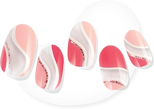 Miniatura 10 de Dashing Diva Glaze - Tiras de uñas de gel semicuradas, color mármol esmeralda, funcionan con cualquier lámpara LED de larga duración, resistentes al