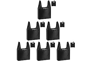 Large Reusable Grocery Bags Pack of 6