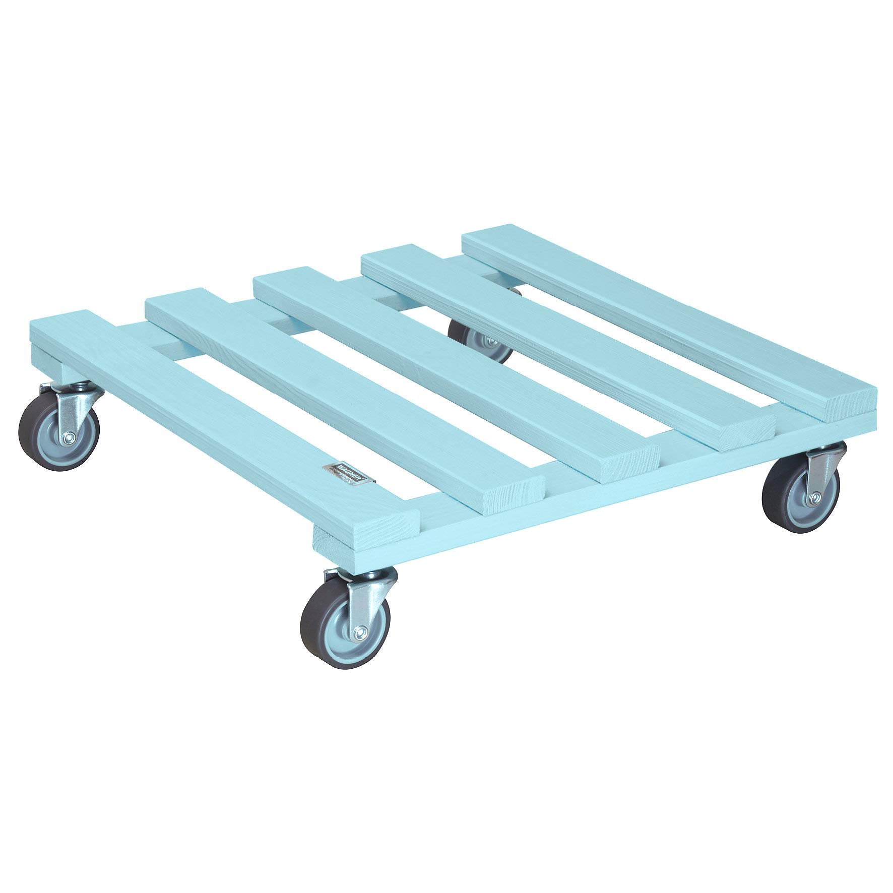 Support à roulettes pot de fleur extérieur WAGNER roule-pot bois carré 38x38