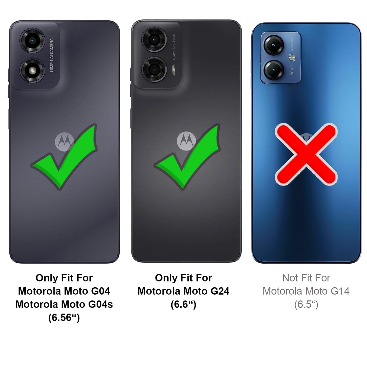 Verco Protective Case for Motorola Moto G04 G24, Robust Soft Mobile Phone Case for Motorola G04 - Image 3