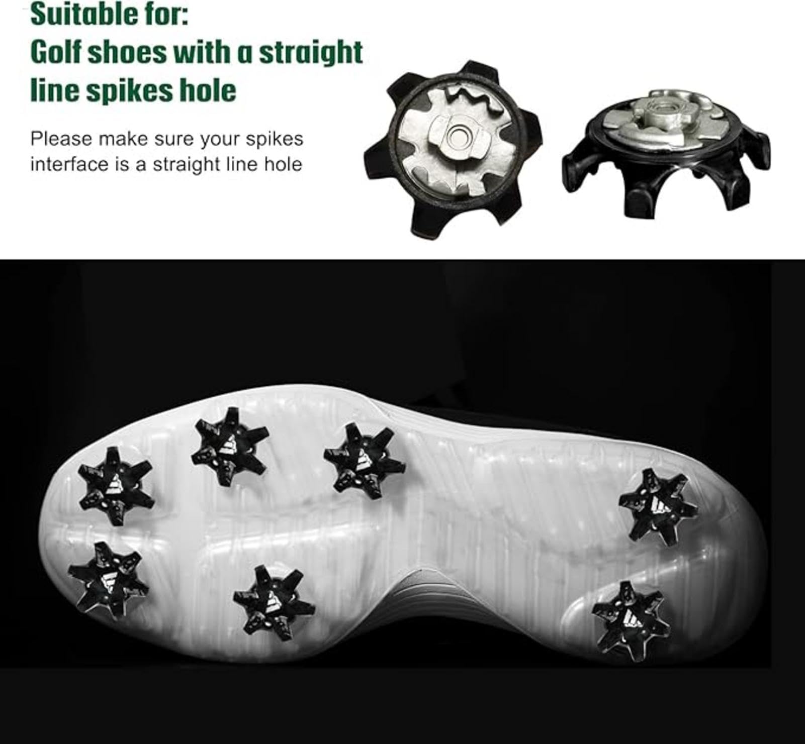 16 tacchetti di ricambio per scarpe da golf, tacchetti antiscivolo per scarpe da golf, tacchetti di ricambio per scarpe da golf, tacchetti per scarpe da golf, tacchetti per scarpe da golf antiscivolo