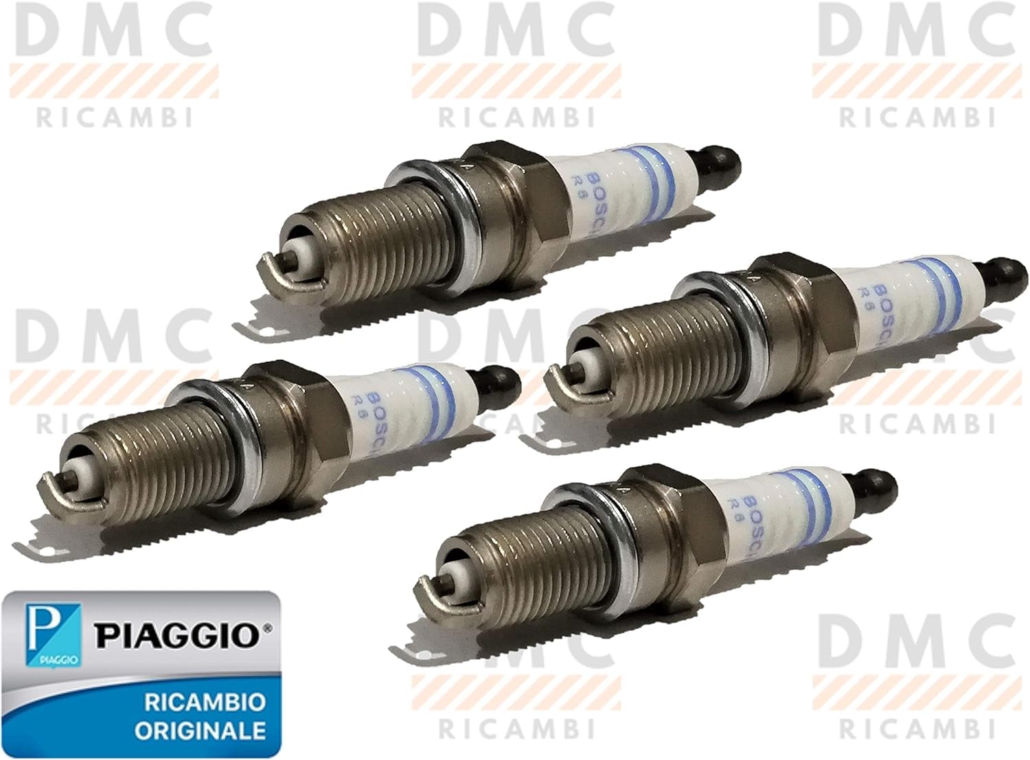 Kit de 4 bujías de encendido para Piaggio Porter Multitech desde 2009 en adelante, original PIAGGIO.