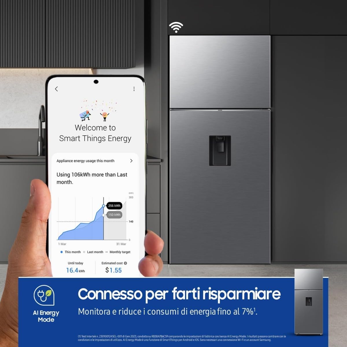 SAMSUNG Frigorífico 528L Dos Puertas Gris RT53DG7B14S9EF