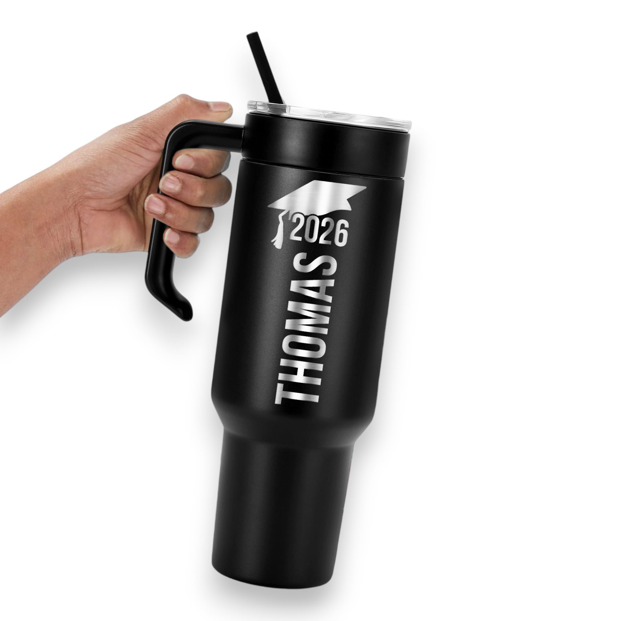 2026 Graduation Tumbler 40oz - Custom Gift for Seniors College Grads - Personalized Drinkware Keepsake - Engraved Student