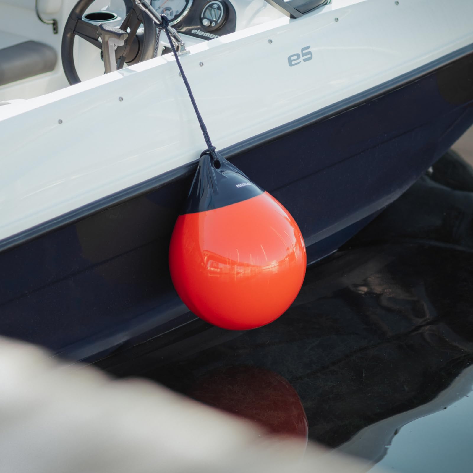 Mesle Pare-Battage Globe, ø 30-47 cm, Bouée Pare Battage sphérique Gonflable