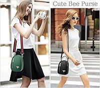 Vista 2 de Bolso cruzado pequeño para mujer con 2 correas de bolsa, bolsos de abeja de diseño, bolso de mano de moda para teléfono celular, bolso de hombro