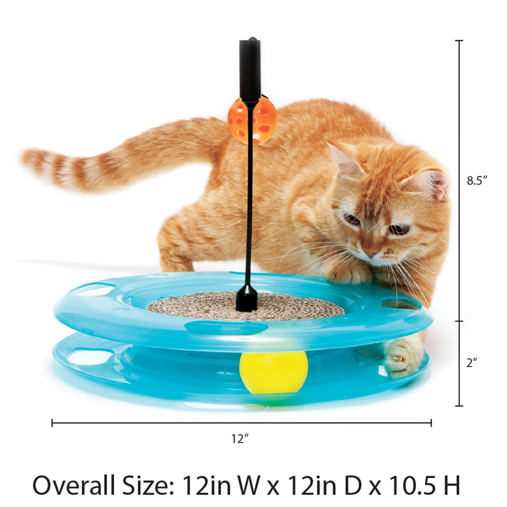 Kitty Ciudad SWAT Pista Gato Juguete, Juguetes 3 en 1 Cat Juguete para Gato y Kitty