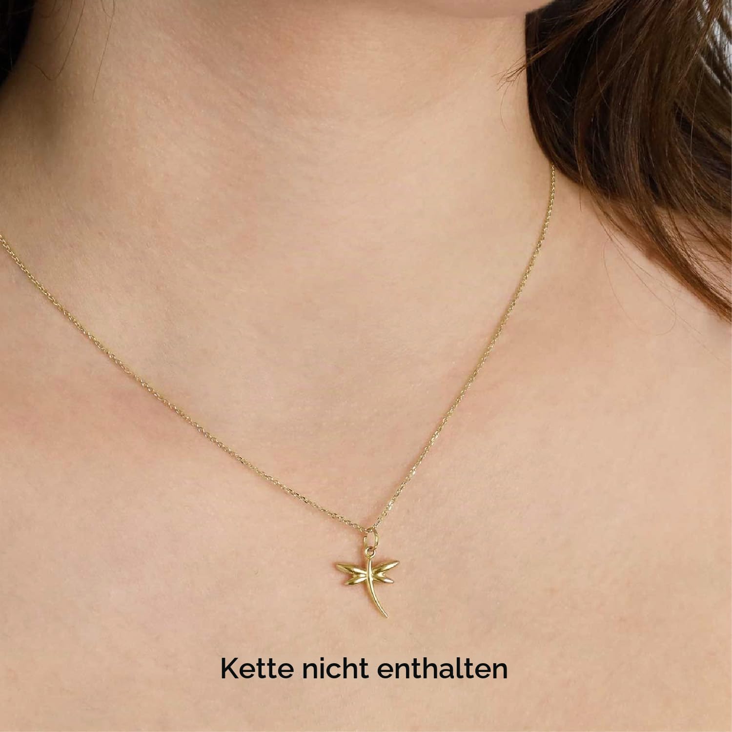 forme di Lucchetta - Libelle Anhänger aus 14K Gelbgold