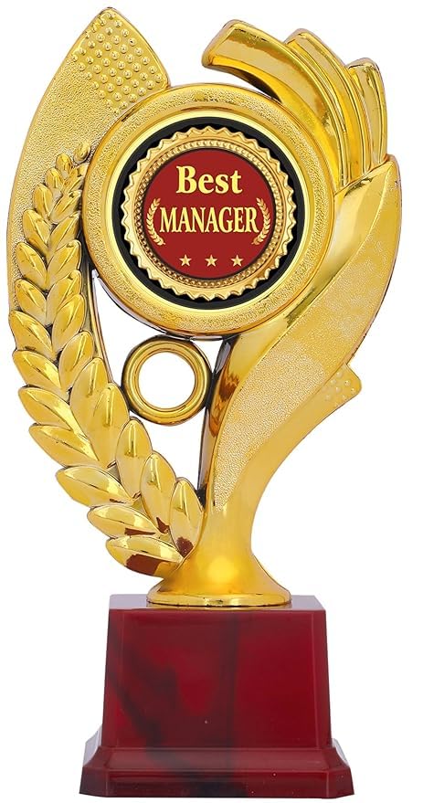 Royal Outstanding Trophy for Best Employee | Competition Winner | Unique Person Award | Corporate Function | Event Trophies Award | (16 CM, Best Manager)-picture-11