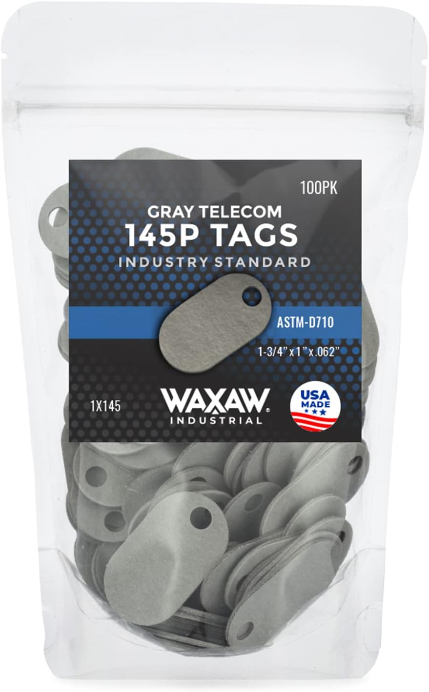 Amazon.com: 145P Tags Telecom Bag (100 Pack), 1