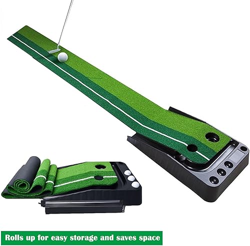 Miniatura 5 de Golf Putting Mat for Indoor Practice (Green) - Helps Improve Putt Accuracy - Indoor Golf Mat - Golf Putting Green Indoor, Golf Practice Mat, Office