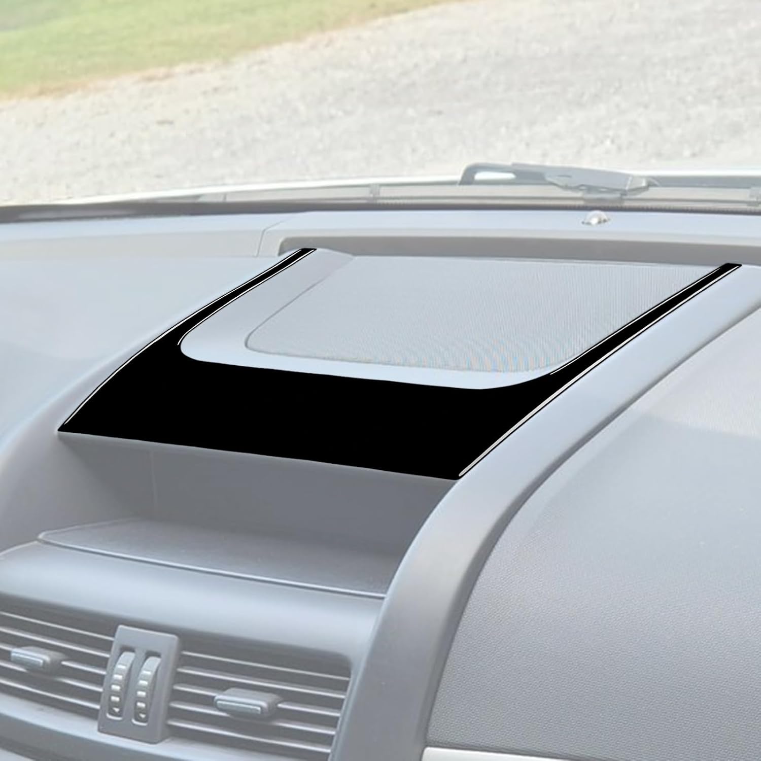 Soft Glossy Piano Black Auto Garnish Central Console Screen Touth U Frame Trim Cover Interior Self Adhesive Trim Sticker Compatible with Pontiac G8 2008 2009/Holden Commodore 2006-2012