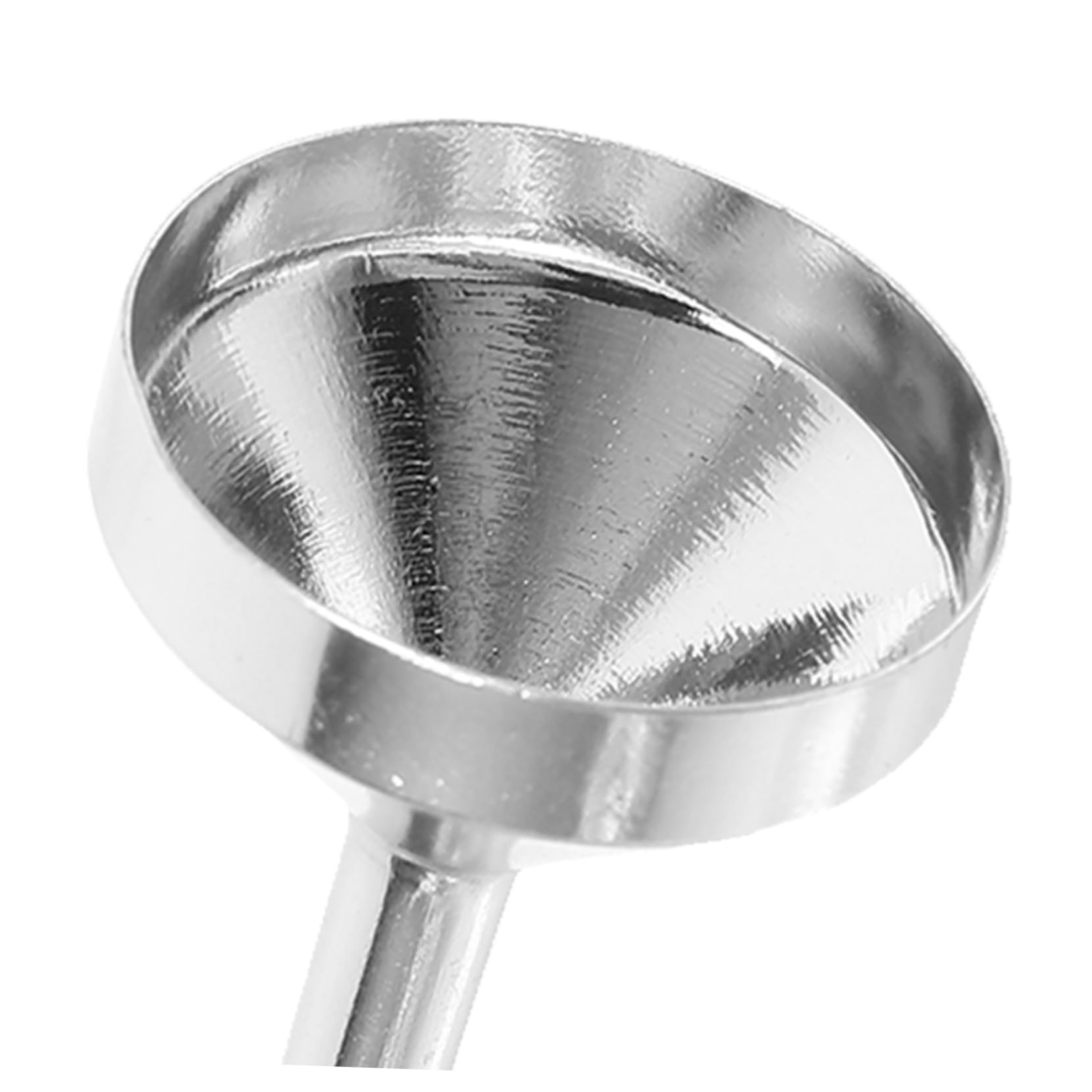 FRCOLOR 5 juegos de ventiladores de embudo de metal mini embudo para botellas herramientas de cuidado de la piel perfume, minit para llenar botellas pequeñas, de recarga para el
