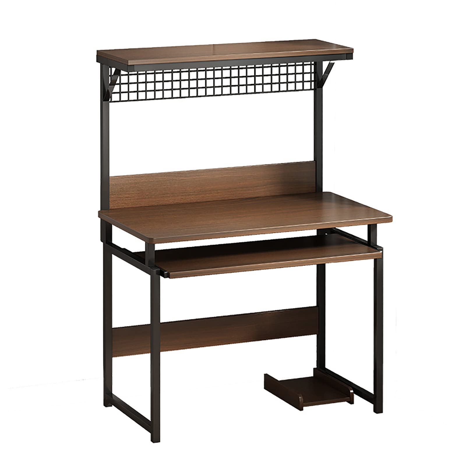 Amazon | 狭いスペース用のコンピュータデスク、棚と拡張可能な