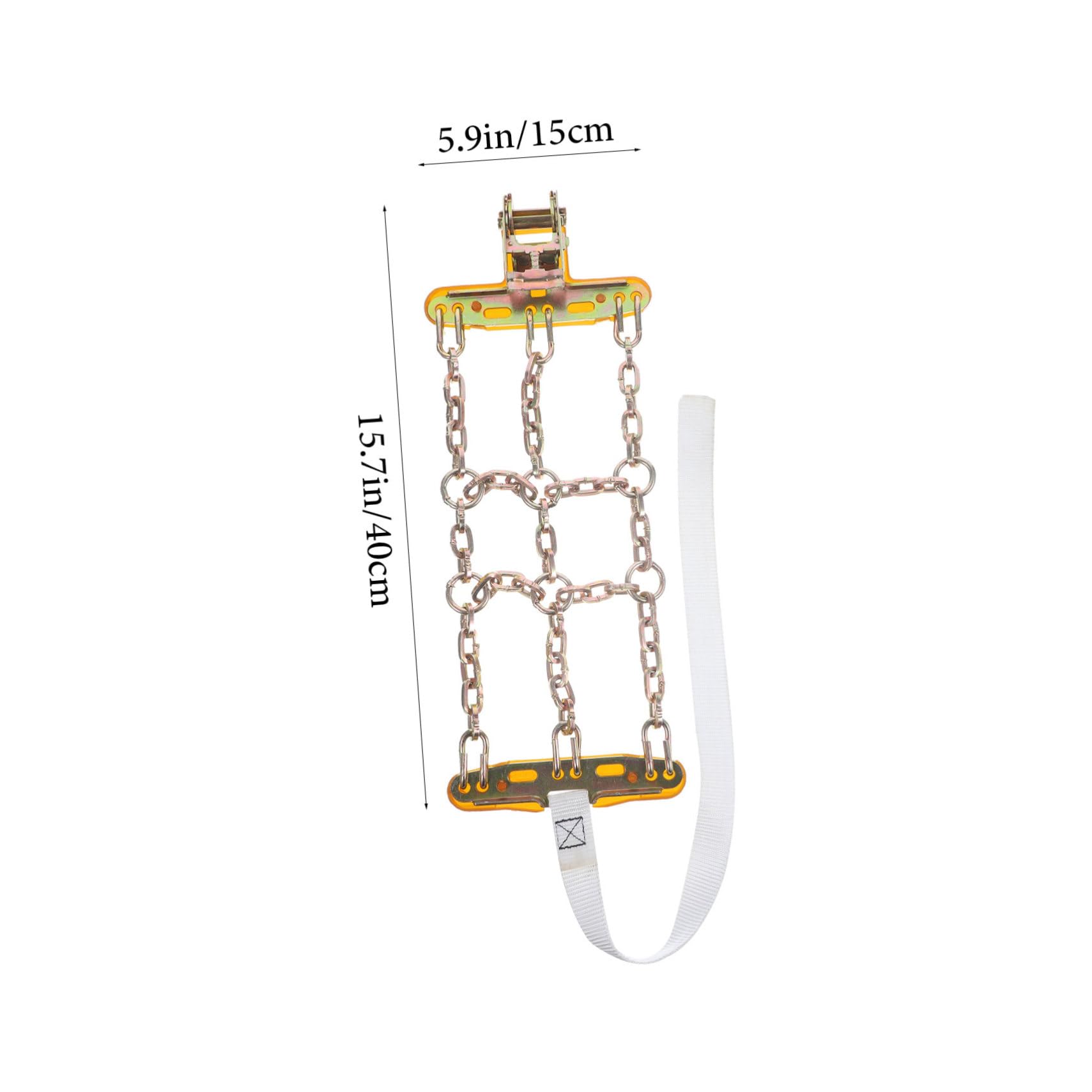 GRIRIW Snow Chains for Car Truck Winter Tire Chains 165-205mm Easy Mounting Anti-skid Low-temperature Resistant