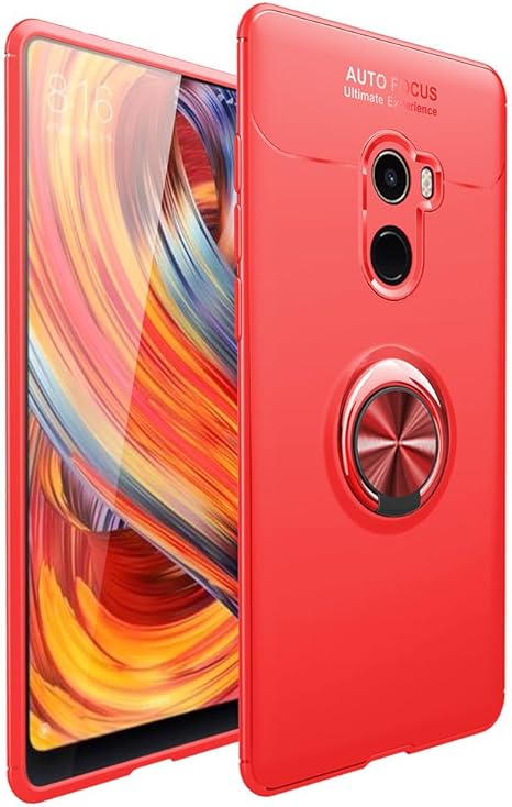 Capa para Xiaomi Mi Mix 2, JYZR Xiaomi Mi Mix 2 360 graus giratórios anel  de dedo e suporte magnético para saída de ar para carro Xiaomi Mi Mix 2,  tudo vermelho | Amazon.com.br