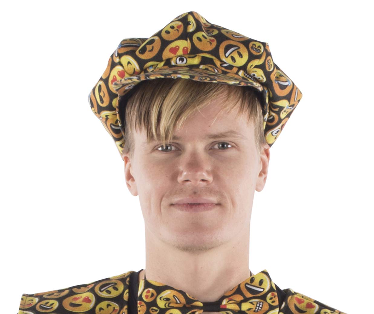 Dress Up America Smiling Faces Printed Cap for Adults – Funny Faces Cap For Adults – One Size