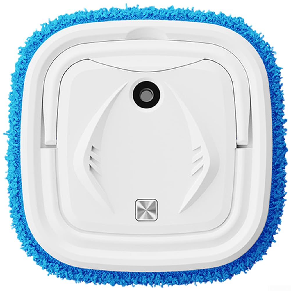 Robot para aspirador y Fregasuelos con Mopa Húmeda y para seca, Aleatoria, Función de Pulverización, para compacto 7cm, para batería Larga Duración para Hogar(White)