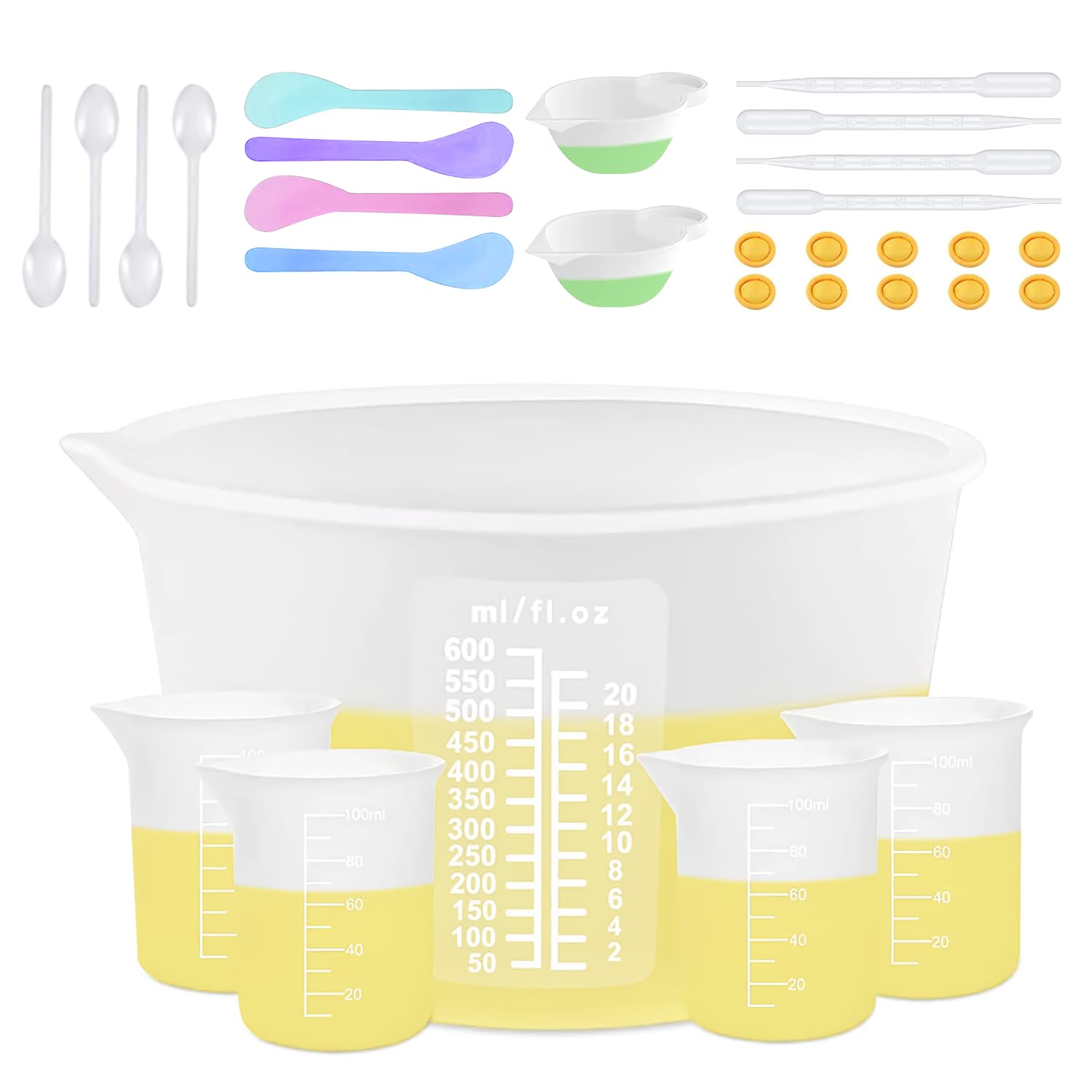 Gobelet Doseur En Silicone Pour Coulage De Résine époxy