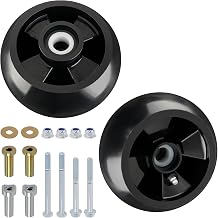 CheeMuii 2 Pack AM125172 Mower Deck Gauge Wheels Kit Lawn Mower Deck Wheels Replace for AM125172 AM124706 210-300 Compatible with John Deere 48", 54", 60", 62, 72" Deck
