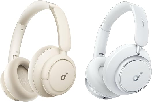 Soundcore Q30 by Anker, Hybrid Active Noise Cancelling Headphones with Travel Pouch, with Space Q45, Multiple Modes, Hi-Res Audio, Custom EQ via App, 50H Playtime, Comfortable Fit, Bluetooth
