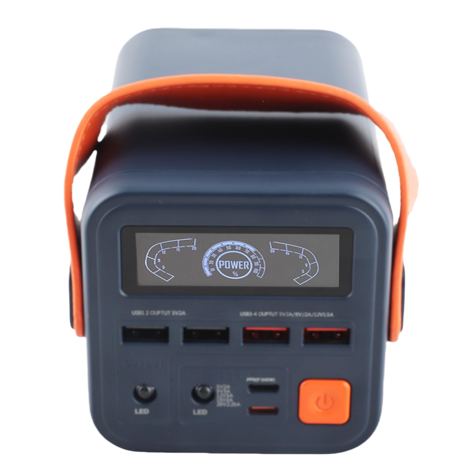 Station d'alimentation portable 36 W, charge rapide, capacité 60 000 mAh, générateur solaire d'urgence 5 en 1 avec écran haute luminosité, protection contre les courts-circuits pour une