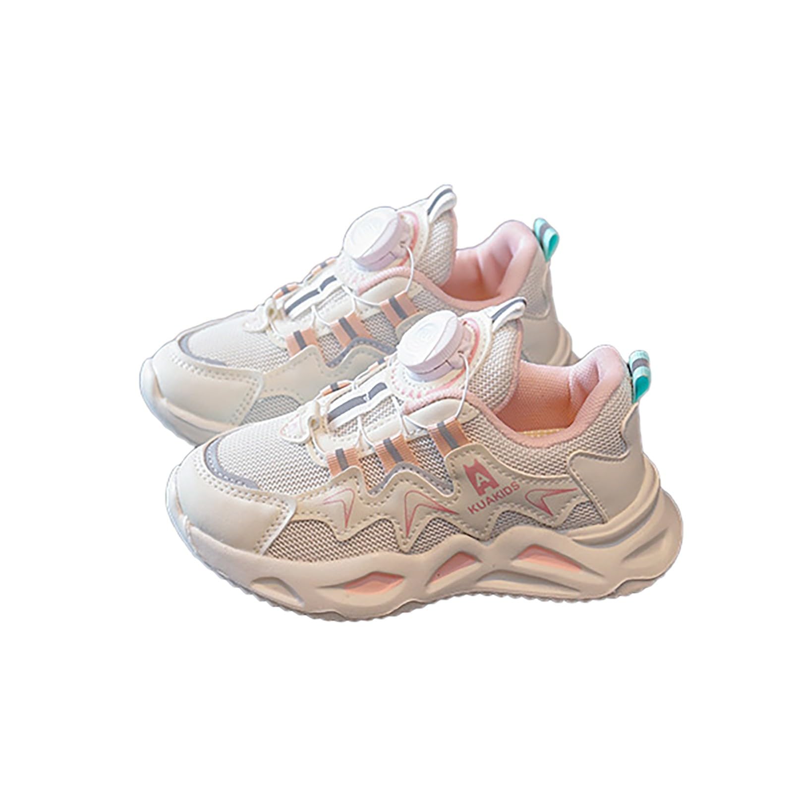 Scarpe Bambino 28, Estive Nuove Sportive Ragazze Pulsanti rotanti Ragazzi manopole Grandi e Piccole Corsa