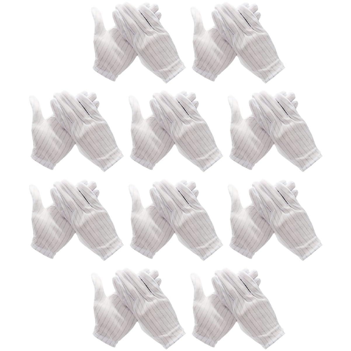 UKCOCO 3 Pares De Guantes Estáticos Para Trabajo Reparación De Electrónica Instalación Cómodos Y Ligeros Aptos Para Construcción (10 Pares X 3)