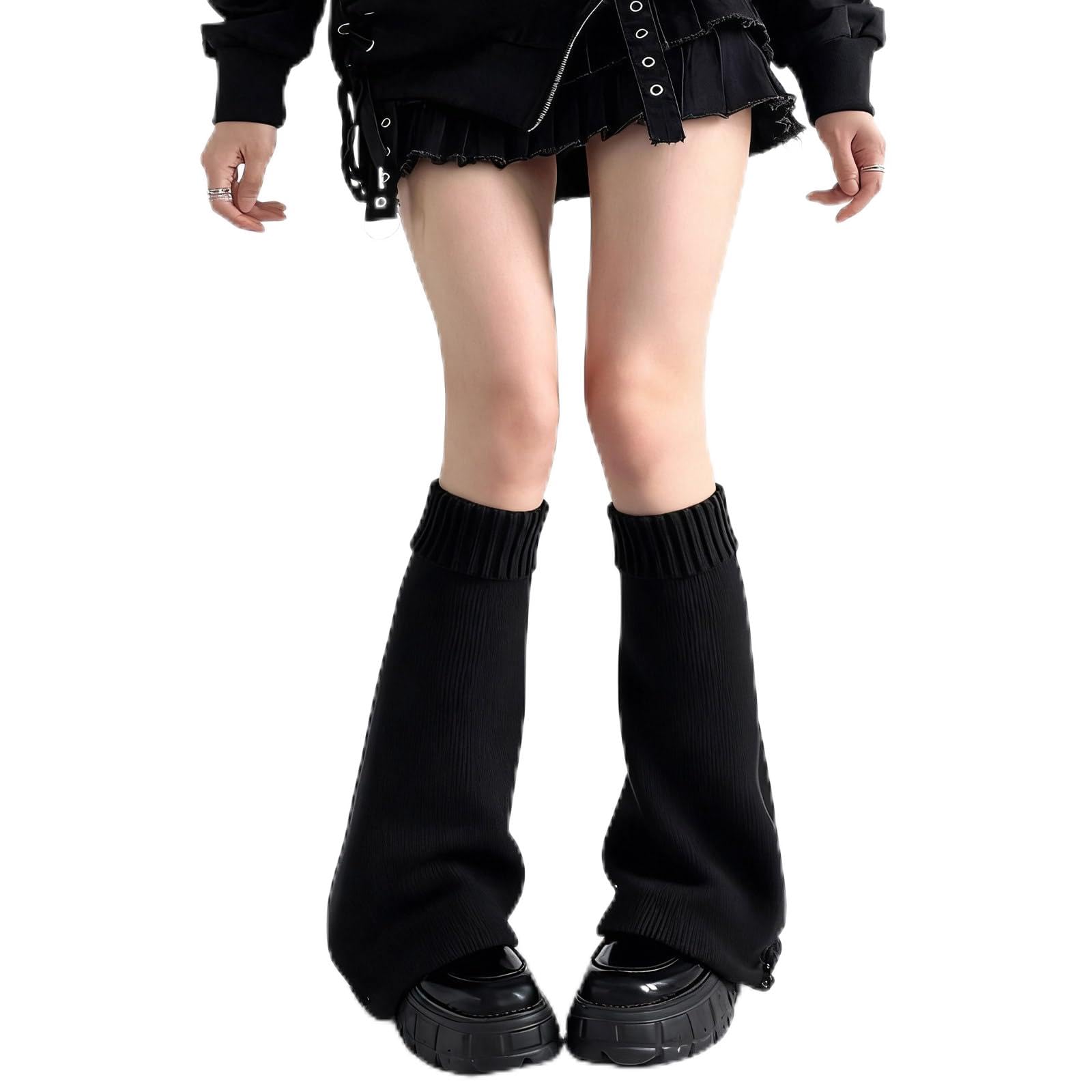 Leg Warmers Y2K White Fluffy Lolita for Girls 80s Women Kawaii Harajuku Cute Long Socks Ankle Ballet Legwarmers