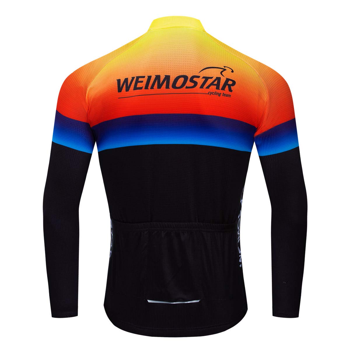Ciclismo Maglie Uomini Autunno Bicicletta Abbigliamento Manica Lunga MTB Jersey Traspirante Ciclismo Sportswear - arancione - XXL petto 116/122 cm