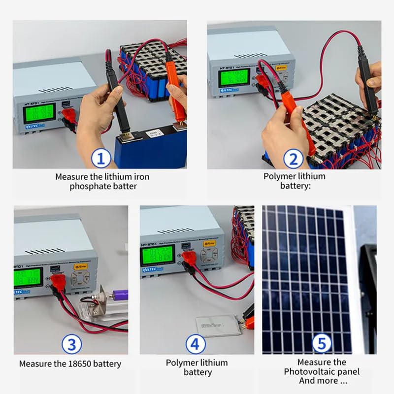 Examples of Heltec HT-RT01 measuring various battery types