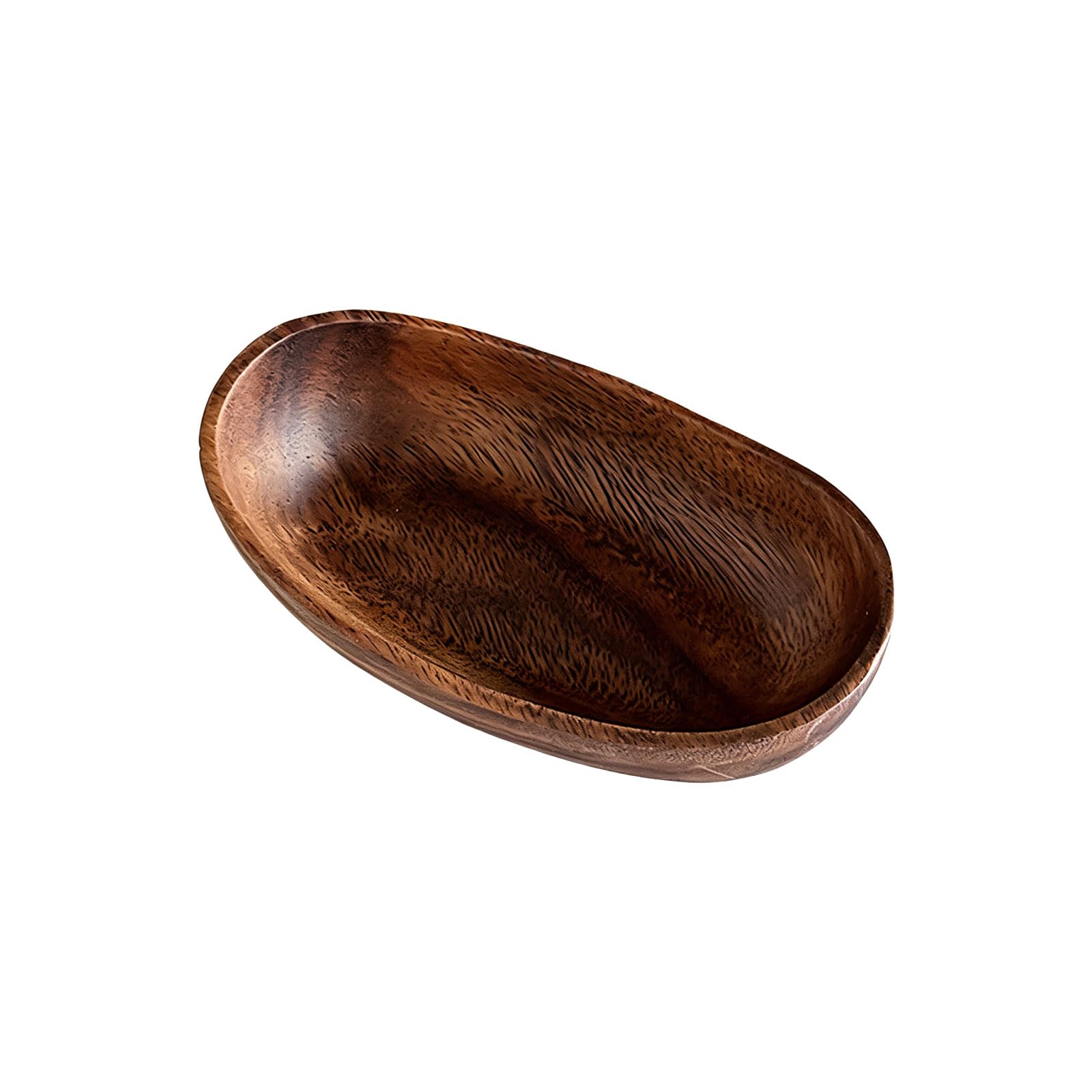 Qusinfc Organic Shape Wooden Bowl Wooden Servant Tray for Keys and Jewelry Storage Adds Warmth to Any Room Decors Catchall Tray