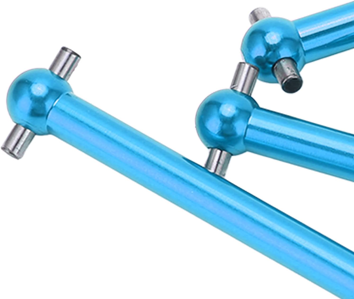 RC Dog Bone Drive Shaft,Aluminium Alloy Lightweight Front Rear for 1/10 Scale RC Car Parts TT02B Upgrade(Blue)