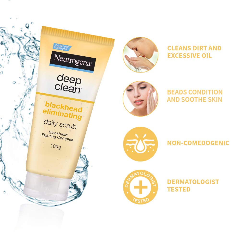 Neutrogena Deep Clean Scrub Blackhead Eliminating Daily Scrub For Face, 100g - Image 6 thumbnail