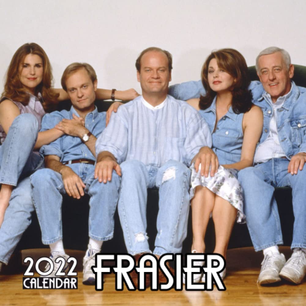 Frasier Calendar 2022 Monthly Planner: January 2022 - December 2022 OFFICIAL Squared Monthly Calendar, 12 Months | BONUS 4 Months 2022