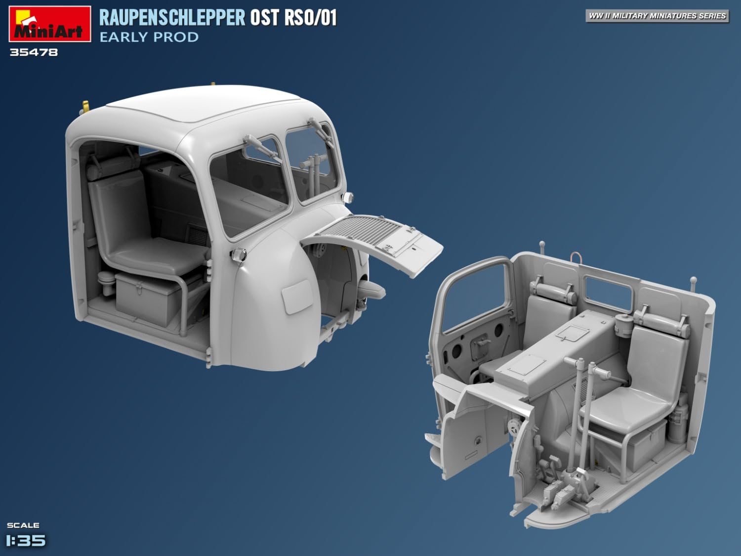 Miniart - raupenschlepper ost rso/01-1/35 - miniart 35478