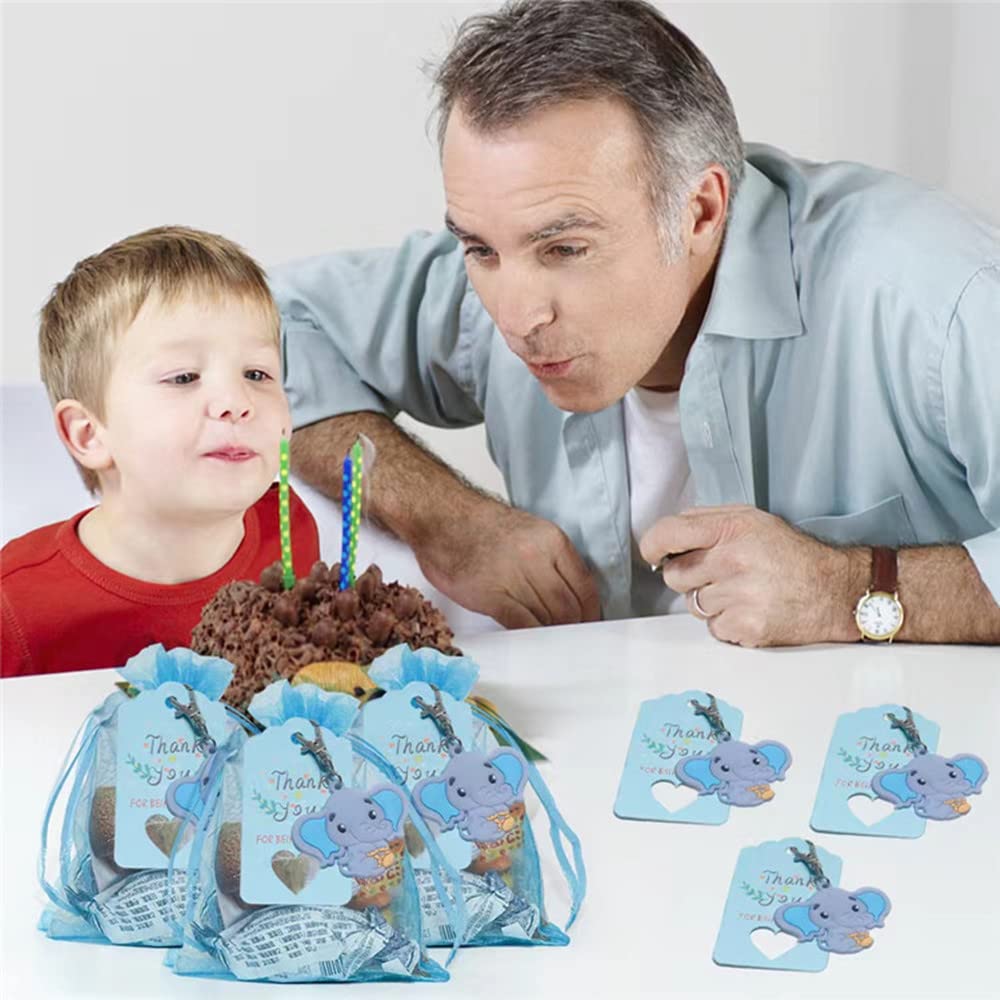 Set Portachiavi Portachiavi Elefante - Set Da 50 Per Feste A Tema Bomboniere  Nascita Bimbo, image size:1000x1000