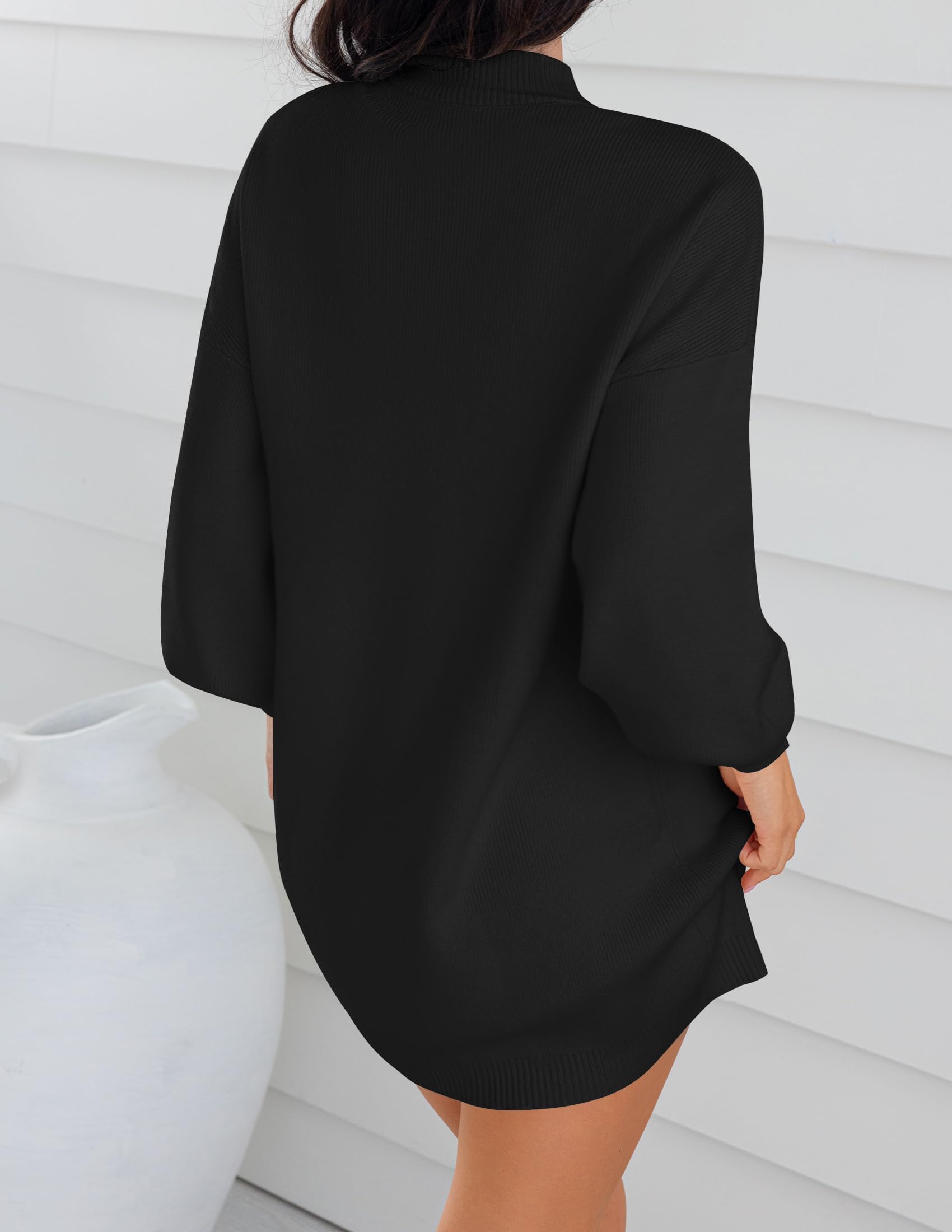 ZESICA Pull à col roulé pour Femme - Automne - Grandes Tailles - Manches Longues - Décontracté - en Tricot
