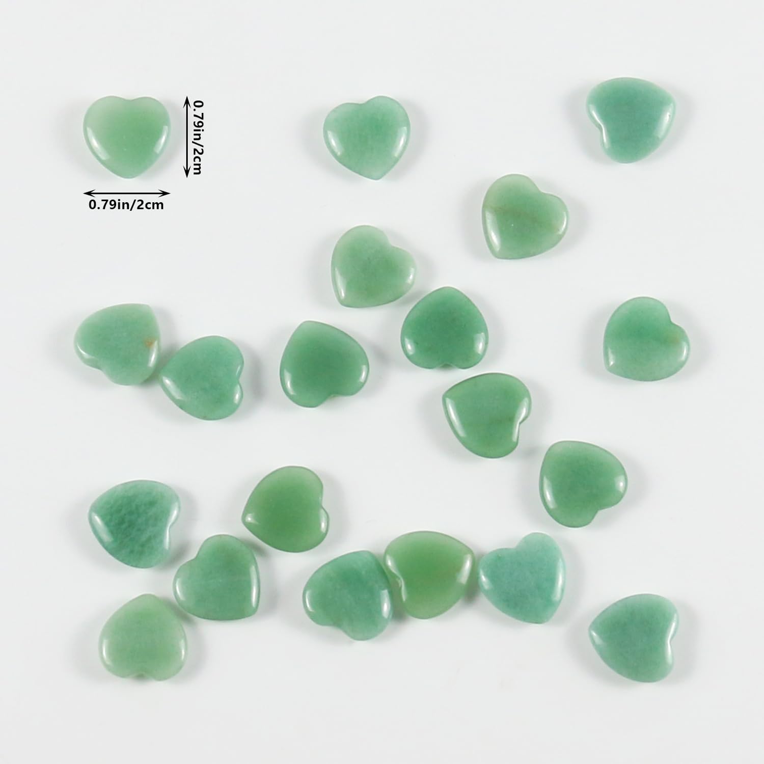 20 confezioni di cristalli di avventurina verde naturale lucidati e burattati,pietre a forma di cuore,cristalli e pietre curative,quarzo sfuso per Wicca,Reiki,energia curativa,pietre dei chakra