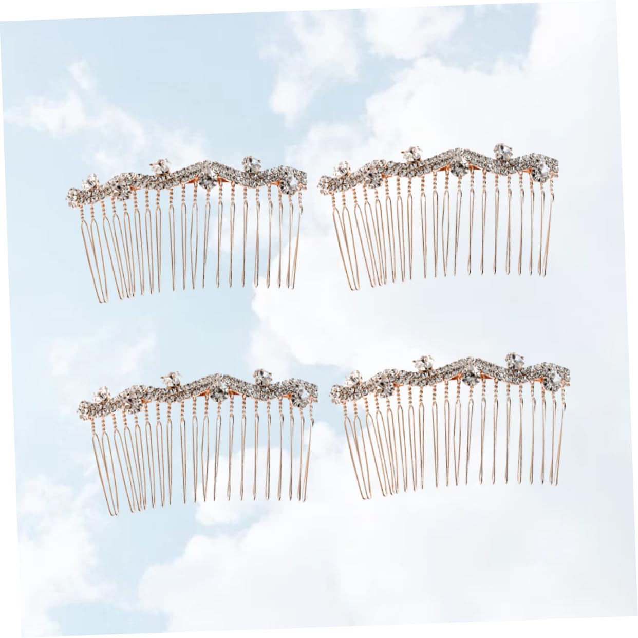 Beavorty 12piezas Peine De Rhinestone Para Elegante Tocado De Mujer Accesorios Para Peinados Especiales d